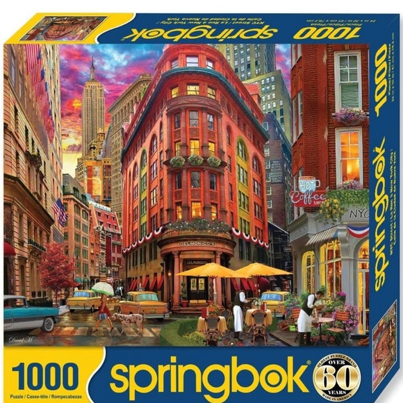Springbok NYC Street 1000 Piece Jigsaw Puzzle for Adults - New York City Scene - Picture 2 of 2